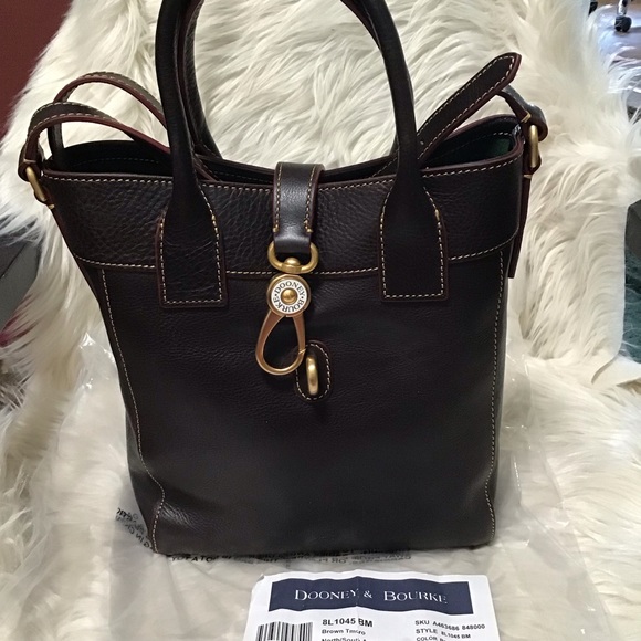 Dooney Florentine Leather North south bucket tote - Picture 2 of 16